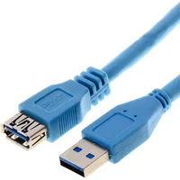 S-Conn S/CONN USB Verlängerung A Stecker/A Buchse 3.0, Blau 3M
