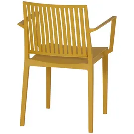 Siena Garden Stapelsessel-Set Lane 4-teilig Mustard