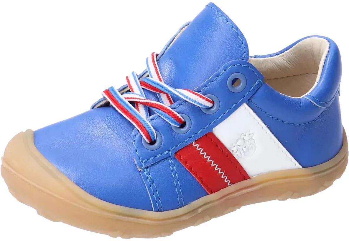 Pepino Rocky Kleinkinder Lauflernschuhe, azurblau/rot