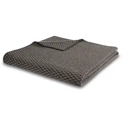 Wolldecke BIEDERLACK "Wolldecke Merino", braun (mokka), B:150cm L:200cm, Wohndecken, mit 100% Merinowolle