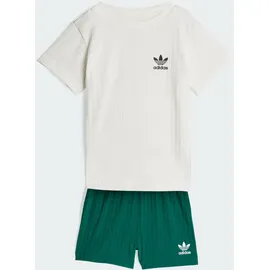 adidas Shorty REGULAR WIDE RIB SET MIT SHORTS UND T-SHIRT Grün 86