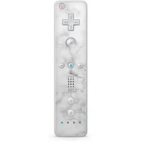 Skins4u Aufkleber Design Schutzfolie Vinyl Skin kompatibel mit Nintendo Wii Remote Controller Marmor Weiss