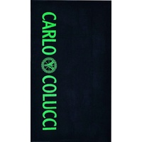 CARLO COLUCCI Strandtuch »Tomaso«, (1 St.), mit auffälligem Carlo Colucci Logo und Schriftzug in neongrün, bunt