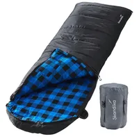 Skandika Dundee Decken-Schlafsack, Luxus-Qualität, Baumwolle/Flanell Innenfutter, bis -20°C, 220x80