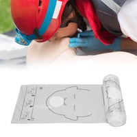 CPR Gesichtsschutz Schutzfolien, Kardiopulmonale Wiederbelebungsbarriere, Einweg Gesichtsschutz für den Notfall (1 Rolle)