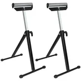 FIVMEN Sägebock 2 Stück Rollenbock Stufenlos Höhenverstellbar Klappbar Rollenständer, (2-St)