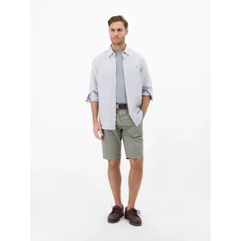 Lerros Chinoshorts LERROS "Bequeme Chino-Bermuda mit Gürtel und Minimalprint", Herren, Gr. 33, tinted grau, 98% Baumwolle, 2% Elasthan, Hosen Chinoshorts, Leichte Sommershorts aus 98% Baumwolle und 2% Elasthan, mit 4 Taschen