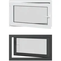 vidaXL Kellerfenster RISOR 100 x 50 cm grau