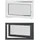vidaXL Kellerfenster RISOR 100 x 50 cm grau
