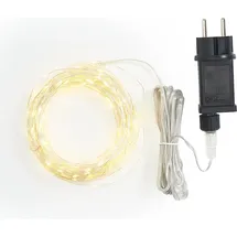 VBS LED-Lichterkette 20 m Silber