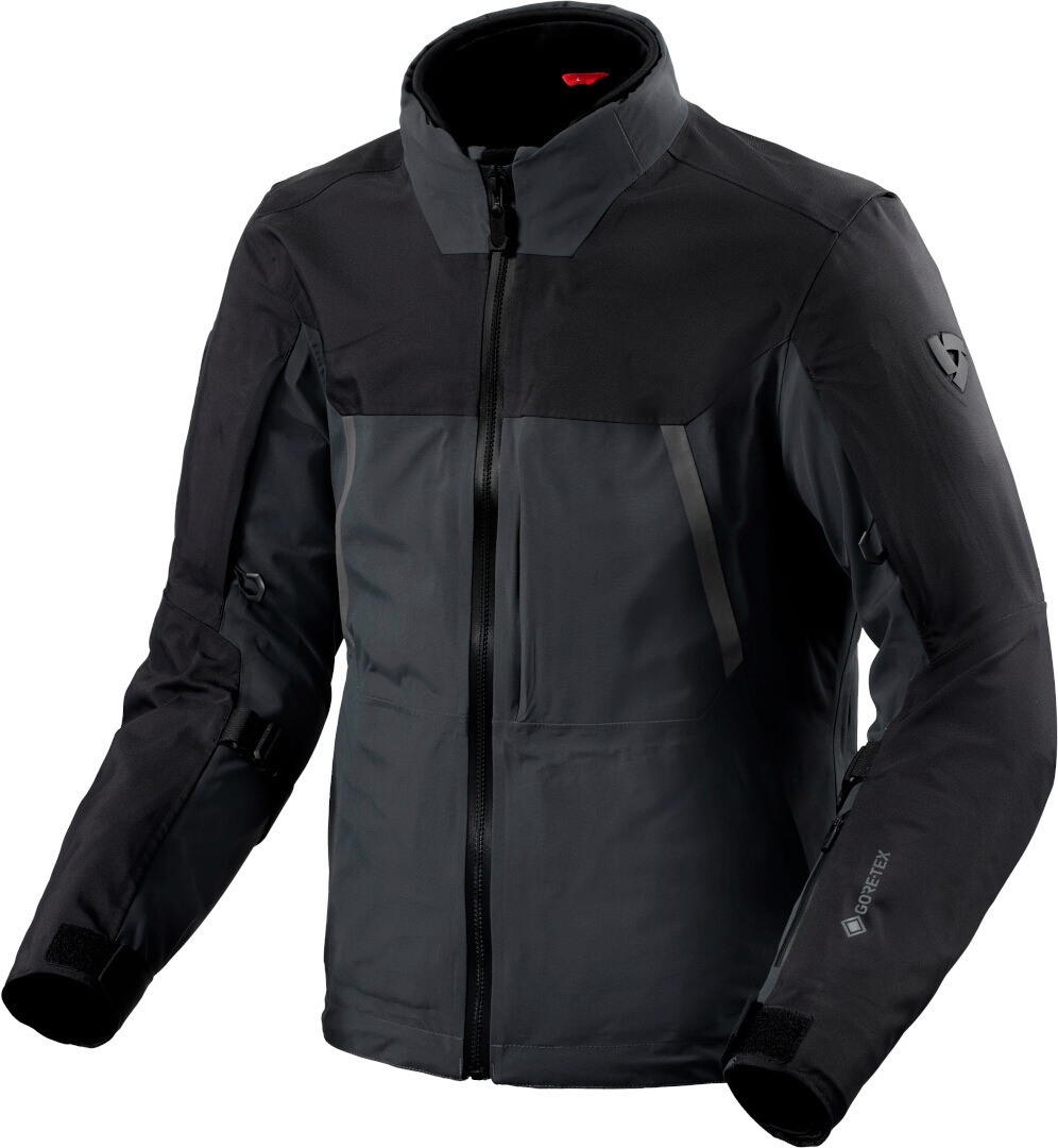 Revit Echelon GTX Motorrad Textiljacke, schwarz-grau, Größe S für Männer