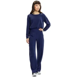 Winshape Damen Functional Comfort Jumpsuit JS101LSC, Comfort Style, Fitness Freizeit Yoga Pilates, Dark-Blue