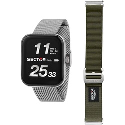 Sector Uhren-Set inkl. Wechselarmband Edelstahl silber Damen 