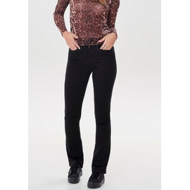 ONLY Damen Jeans ONLROYAL LIFE HIGH SWEET FLARE Gr. L - 30, schwarz, | 82200567-L Länge 30