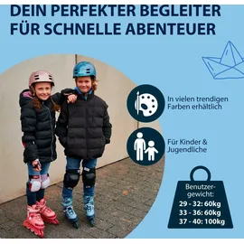 Hudora Leon Kinder schwarz/blau, 33-36