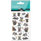 Maildor Cooky Stickerbogen Koalabären 7,5x12cm mehrfarbig