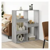 vidaXL Raumteiler Grau Sonoma 100x33x115 cm Holzwerkstoff