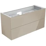Keuco Waschtischunterschrank 2 Auszüge 140 x 70 x 53,5 cm Cashmere/Glas Cashmere