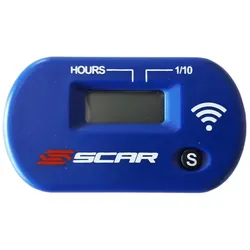 SCAR Funkstundenzähler mit blauem Velcro