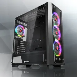 RAIJINTEK PONOS TG4, Desktop, PC, Schwarz, ATX, EATX, EEB, micro ATX, Mini-ITX,