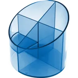 HELIT Schreibtischboy 4tlg. transparent blau H6390230 economy