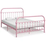 vidaXL Bettgestell 140 x 200 cm Rosa