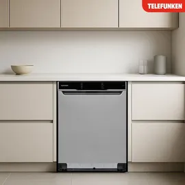 Telefunken GEU6014AI Unterbau-Geschirrspüler (Unterbau, 600 mm, Silber)