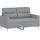 vidaXL 2-sitzer-sofa Hellgrau 120 cm Stoff