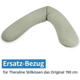 Theraline Stillkissenbezug 190 cm Musselin Salbei