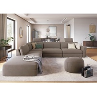 sit&more Ecksofa »Cadabra L-Form«, Breite 356 cm, mit Sitztiefenverstellung, grau