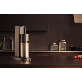 Sodastream Duo schwarz + Glaskaraffe + PET-Fasche