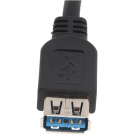 AccuCell USB-C auf USB-A 0,2 m Schwarz