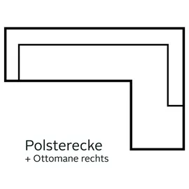 Home Affaire Eckcouch Mikrofaser 2-Sitzer Grün