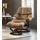 Stressless Reno Leder Microfaser 75 x 106 x 75 cm latte batick