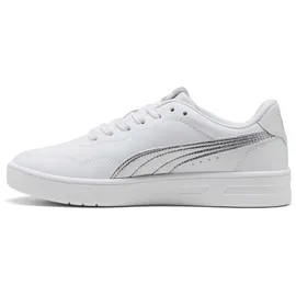 Puma Court Lally Metallic Whisper Damen Weiß/Silber 39