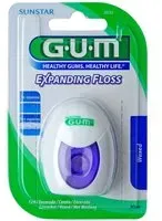 GUM® Expanding Floss Fil dentaire légèrement ciré en nylon Dentaire 30 m