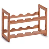 Zeller Weinregal, stapelbar, Bamboo, 47x22x32 - braun