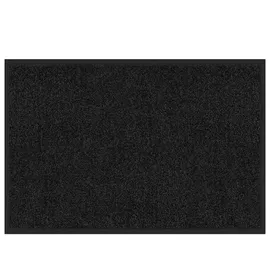 Karat Schmutzfangmatte Rhine - Sauberlaufmatte Fußmatte Türvorleger / 90 x 600 cm Schwarz