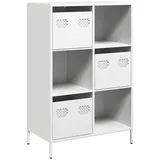 vidaXL Highboard Weiß 68x39x103,5 cm Stahl