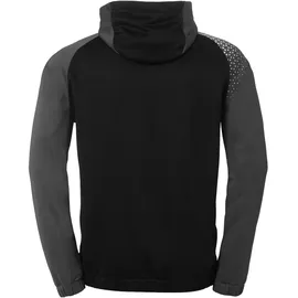 Kempa Ambition 28 Kapuzenjacke Herren Schwarz/Anthra S