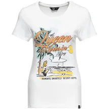 Queenkerosin Print-Shirt Queens Bay (1-tlg) mit vintage Front Print weiß XL