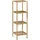 Relaxdays Badregal Walnuss, HBT 113x35,5x35,5 cm, 4 Ablagen, quadratisch, Standregal Küche, Badezimmer Regal Holz, natur