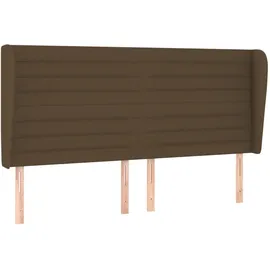 vidaXL Boxspringbett mit Matratze Dunkelbraun 180x200 cm Stoff