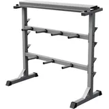 Hantelscheibenständer in Schwarz/Weiß/Silber EINHEITSFARBE No Size