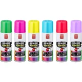 Cepewa Kreidespray Sprühkreide Markierungsspray 6 Farben wasserlöslich (1 x 6er Set Spraykreide)