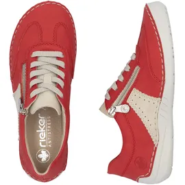 Rieker Damen 52521 Schnürschuhe, rot 41