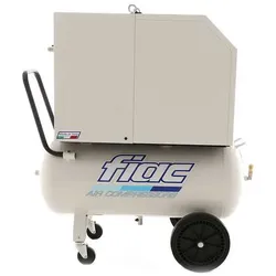 FIAC Silent AB90/360M - Elektrischer Kompressor auf Wagen - 230V - Riemenantrieb - 3 PS