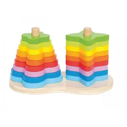 Hape Steckspiel »Regenbogen«, Holz, 19-tlg.