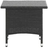 vidaXL Gartentisch Beistelltisch 50 x 50 x 47 cm Schwarz