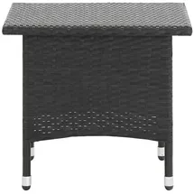 vidaXL Gartentisch Beistelltisch 50 x 50 x 47 cm Schwarz